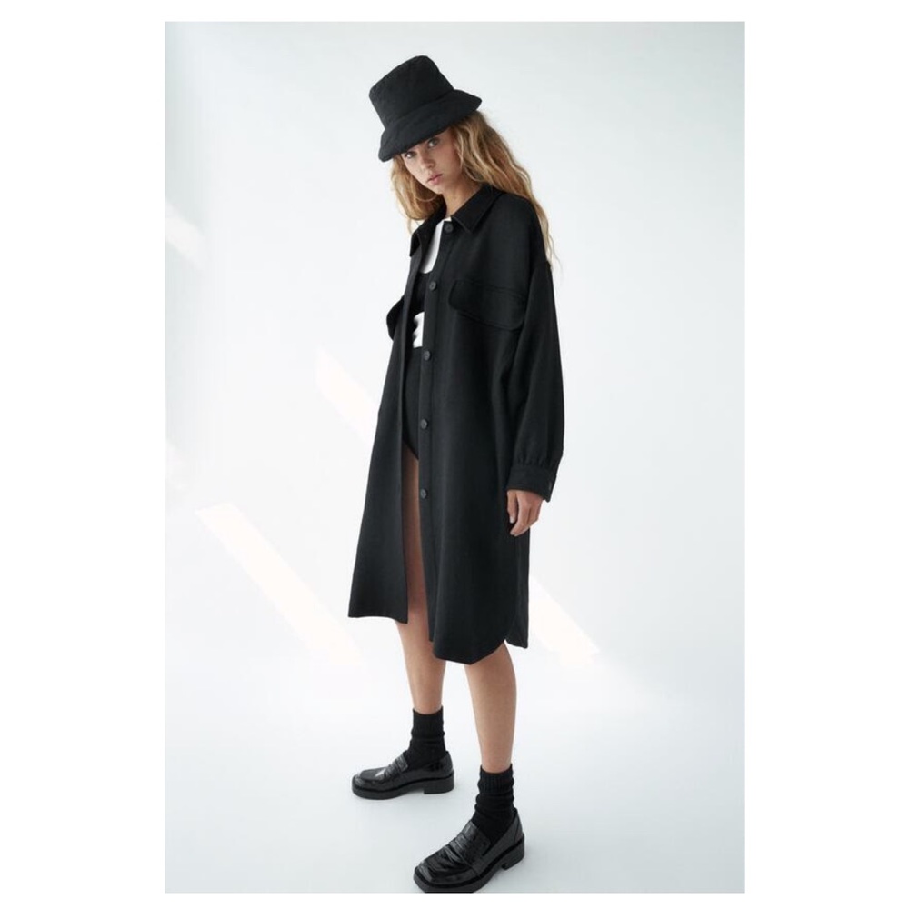 Zara Wool Shacket Jacket